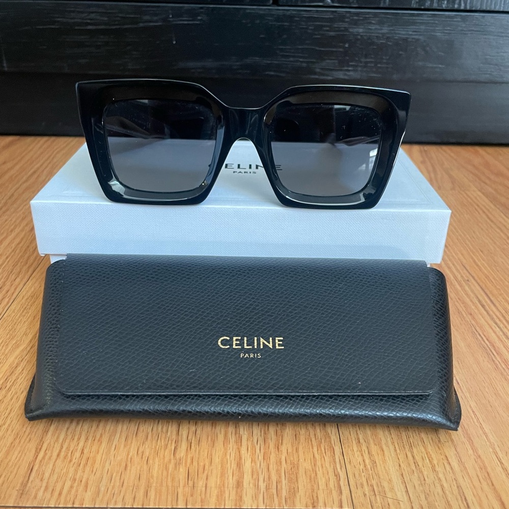 CELINE CL401301 01D Polarized Square Sunglasses